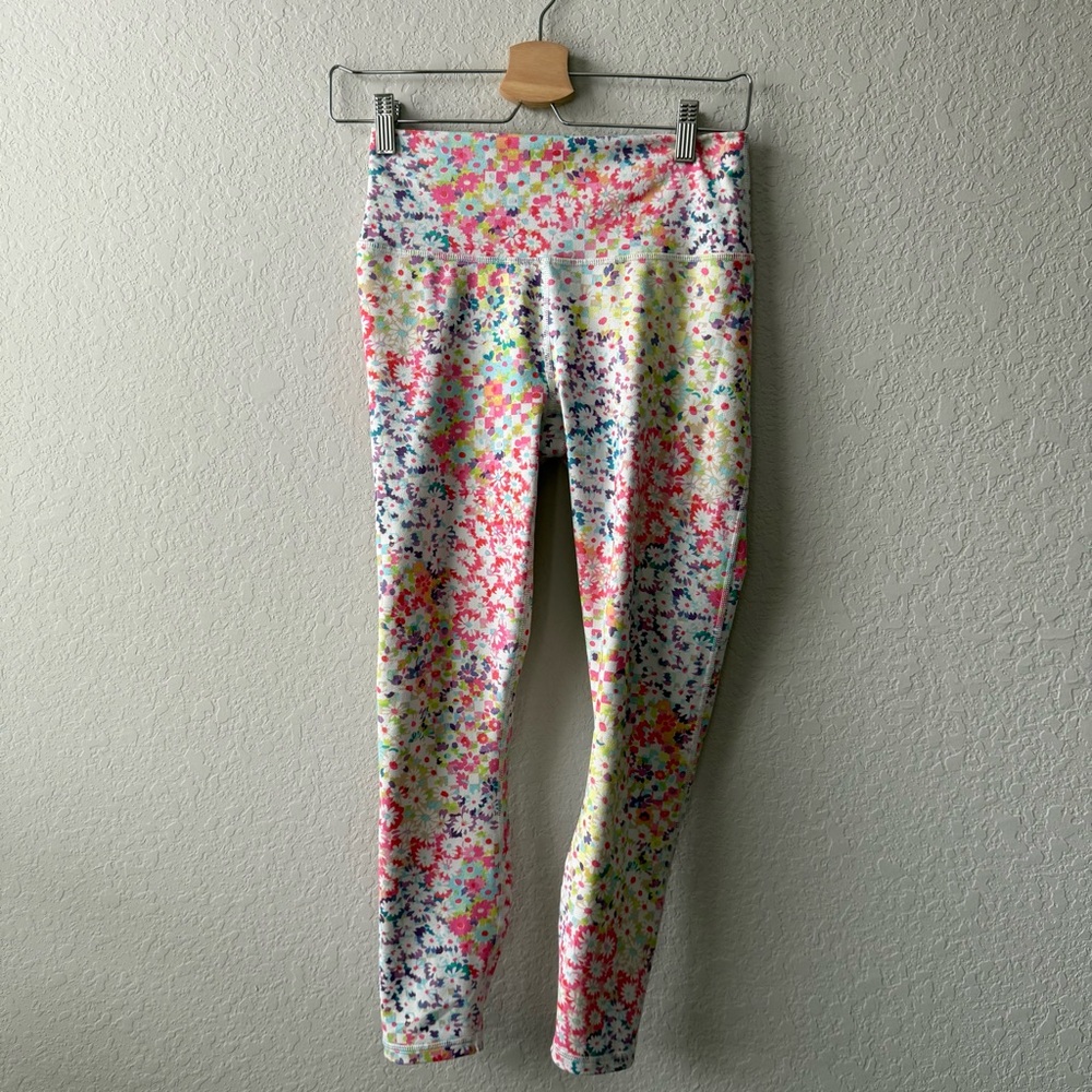 5/$25 Fabletics Powerhold Colorful‎ Floral Patterned Leggings